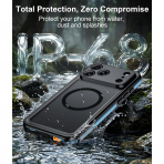 Temdan iPhone 18 Pro Max Desenli Su Ge�irmez K�l�f-Blue