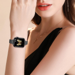 MioHHR Apple Watch Series 12 �elik Kay�� -Black