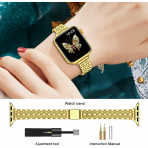 MioHHR Apple Watch Series 12 �elik Kay�� -Gold