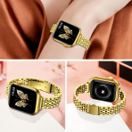 MioHHR Apple Watch Series 12 �elik Kay�� -Gold