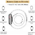 MioHHR Apple Watch Series 12 �elik Kay�� -Silver