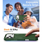 Temdan iPhone 18 Pro 360 Manyetik Standl� K�l�f-Green