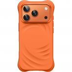JETech iPhone 18 Pro Manyetik Silikon K�l�f-Orange