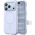JETech iPhone 18 Pro Manyetik Silikon K�l�f-Glacier