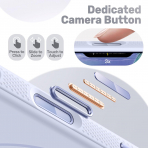 JETech iPhone 18 Pro Manyetik Silikon K�l�f-Glacier