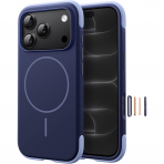 JETech iPhone 18 Pro Manyetik Silikon K�l�f-Deep Blue