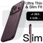 JETech iPhone 18 Pro Manyetik �nce K�l�f-Dark Cherry