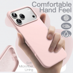 JETech iPhone 18 Pro Silikon K�l�f-Light Pink