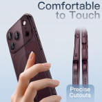JETech iPhone 18 Pro Manyetik �nce K�l�f-Dark Cherry