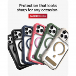 ZAGG Rainier iPhone 18 Pro Standl� K�l�f-Green