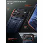 SUPCASE UB Pro iPhone 18 Pro Kemer Klipsi K�l�f-Azure