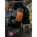 SUPCASE UB Pro iPhone 18 Pro Kemer Klipsi K�l�f-Coral