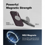 Rin Gke Onyx iPhone 18 Pro Manyetik K�l�f-Dark Cherry