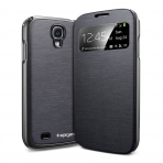 Spigen Samsung S4 Case Ultra Flip View-Metallic Black