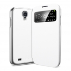 Spigen Samsung S4 Case Ultra Flip View-Metallic White