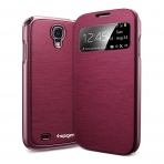 Spigen Samsung S4 Case Ultra Flip View-Metallic Red