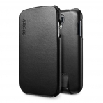 Spigen Galaxy S4 Leather Case Argos (El Yapm)-Black
