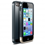 Spigen iPhone 5 / 5S Case Linear Metal Crystal-Metal Slate