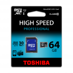 Toshiba 64 GB MICRO UHS-1 C10 30MB/sn