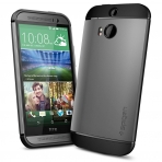 Spigen HTC One (M8) Case Slim Armor-Gun Metal