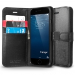 Spigen iPhone 6 Case Wallet S (4.7) Czdan Klf-Black