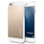 Spigen iPhone 6/6S Case Aluminum Fit (4.7) Klf Kasa-Champagne Gold