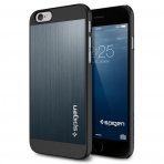 Spigen iPhone 6/6S Case Aluminum Fit (4.7) Klf Kasa-Metal Slate