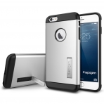 Spigen iPhone 6 Plus Case Slim Armor Stand Klf-Satin Silver