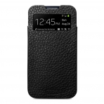Spigen  Galaxy S4 Crumena View Genuine Leather Case-Black