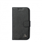 Matra Samsung Galaxy S4 Stand Kartlkl Deri Czdan Klf-uval Siyah