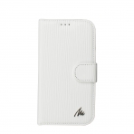 Matra Samsung Galaxy S4 Stand Kartlkl Deri Czdan Klf-Yol Beyaz