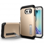 Spigen Galaxy S6 Edge Case Tough Armor-Champagne Gold