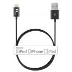 1byone 1 Metre Apple Lightning to USB Kablo-Black