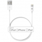 1byone 1 Metre Apple Lightning to USB Kablo-White