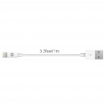 1byone 1 Metre Apple Lightning to USB Kablo-White