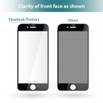Klearlook Apple iPhone 7 Privacy Serisi Temperli Cam Ekran Koruyucu (2 Adet)-Siyah