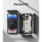 Ringke Fusion-X Serisi Apple iPhone 15 Pro Max Klf-Black