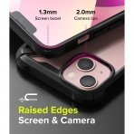 Ringke Fusion-X Serisi Apple iPhone 15 Plus Klf-Black