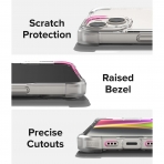 Ringke Fusion Serisi Apple iPhone 15 effaf Klf-Transparent