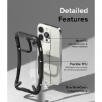 Ringke Fusion-X Serisi Apple iPhone 15 Pro Klf-Black