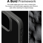 Ringke Fusion Bold Serisi Apple iPhone 15 Pro Max Klf-Gray