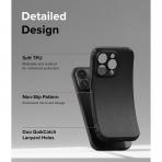 Ringke Onyx Serisi Apple iPhone 15 Pro Max Klf-Black