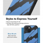 Ringke Onyx Design Serisi Apple iPhone 15 Klf-Blue Brush