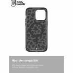 BodyGuardz Ace Pro Serisi Apple iPhone 15 Pro MagSafe Uyumlu Klf -Black Grey