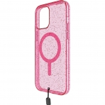 BodyGuardz Carve Serisi Apple iPhone 15 Pro effaf Klf-Pink Glitter