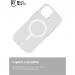 BodyGuardz Ace Pro Serisi Apple iPhone 15 Plus MagSafe Uyumlu Klf (MIL-STD-810G)-Clear White