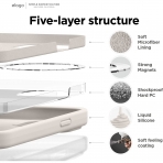 elago MagSafe Apple iPhone 15 Pro Max Silikon Klf-Stone
