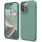 elago Apple iPhone 15 Pro Silikon Klf-Midnight Green