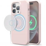 elago MagSafe Apple iPhone 15 Pro Silikon Klf-Lovely Pink