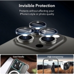 ESR Privacy Apple iPhone 15 Pro Max Temperli Cam Ekran ve Kamera Koruyucu Seti(4 Adet)